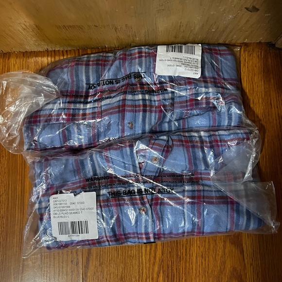 Pilcro Seamed Plaid Tunic Buttondown - Picture 5 of 8